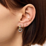 Asher Drop Huggie Earrings