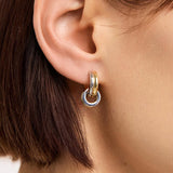 Asher Drop Huggie Earrings