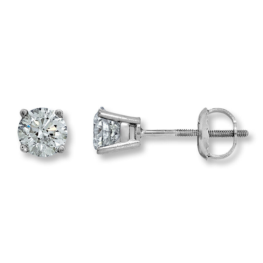 Pre-Owned Jared 1/2 ct tw Round-cut Certified Diamond Earrings in