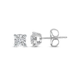 Pre-Owned Kay 1/4ct tw Diamond Radiant Reflections Earrings in Sterling Silver