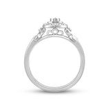 Pre-Owned Kay 1/15ct tw Round-cut Diamond Heart Promise Ring in Sterling Silver