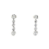 Pre-Owned Kay 1/2ct tw Diamond Drop Earrings in 14k White Gold