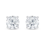 Pre-Owned Jared 1/2ct tw Round Lab-Grown Diamond Solitaire Earrings in 14K White Gold