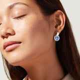 Mini Kinoko Enamel Earrings in Blue