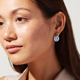 Mini Kinoko Enamel Earrings in Blue
