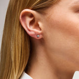 Lab Grown 0.16ct tw Diamond Stud Earrings in 18k Gold Vermeil