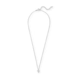 Sterling Silver CZ Cross Pendant Necklace