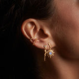 Moonstone North Star Linear Earrings