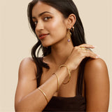 Ivy Hoops in Gold