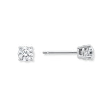 Pre-Owned Kay 1/2ct tw Round Diamond Stud Earrings in 14k White Gold