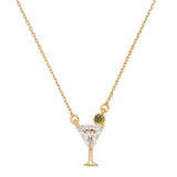 Shaken Or Stirred Mini Pendant Necklace