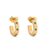 Set Stone Huggies in Green