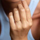 Simulated Opal Sparkle Ring