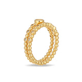 Vermeil Lab Grown 1/4ct tw Diamond Stacked Ring