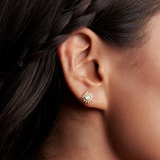 Light Seeker Blue Topaz Starburst Earrings