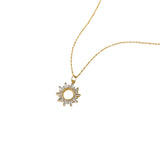 Sunseeker Baguette Pendant Necklace in Gold