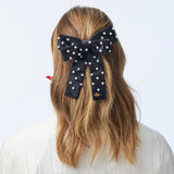 Pearl Embellished Antoinette Bow Barrette