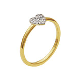 Millie Pave Heart Ring