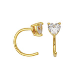 Millie Heart CZ Earrings