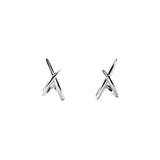 Sloane Stud Earrings in Silver Plating