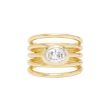 She's a Boss Stacked Ring in Gold