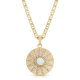 Stargazer Pendant Necklace in Simulated Opal