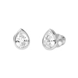 Isla 8mm Studs in Silver