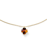 Spade Flower Mini Pendant in Tortoise