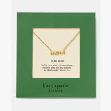 Gifting Dear Mom Pendant Necklace