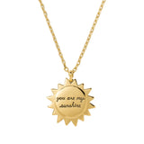 Gifting You Are My Sunshine Pendant Necklace