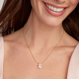 Ballet Short Pendant Necklace in Blush Mother Of Pearl