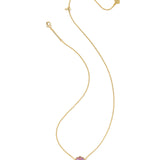 Brynne Shell Short Pendant Necklace in Purple Iridescent Abalone Illusion