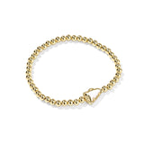 Cheer Stretch Bracelet in White Mother Of Pearl