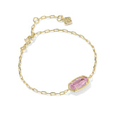 Elaina Luxe Chain Bracelet in Light Pink CZ