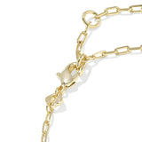 Elaina Luxe Chain Bracelet in Light Pink CZ
