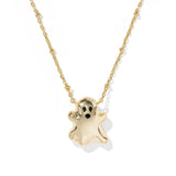Ghost Short Pendant Necklace in White Mother Of Pearl
