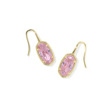 Lee Luxe Drop Earrings in Light Pink CZ