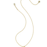 Mini Elisa Dira Necklace in Bright White Lab Grown Opal