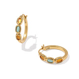Mini Elisa Hoop Earrings in Multi Mix
