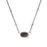 Mini Elisa Satellite Short Pendant Necklace in Golden Obsidian