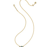 Parker Fish Short Pendant Necklace in Abalone Shell