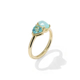 Tatum Band Ring in Blue Mix