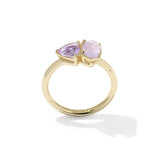 Tatum Band Ring in Purple Mix