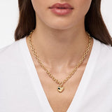 Lev Bold Heart Necklace in Gold