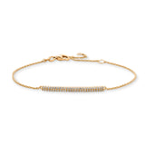 Grace 0.1ct tw Lab-Grown Diamond Pave Bar Bracelet in 18k Gold Vermeil