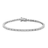 Tatum Tennis Bracelet in Silver & CZ