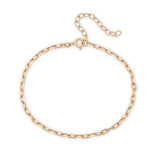 Mini Paperclip Chain Bracelet in Gold