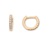 The Everyday 0.125 ct tw Lab-Grown Diamond Pave Simple Huggie in 18k Gold Vermeil