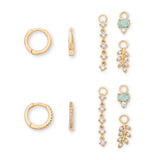 Leaf Huggie Charm Set