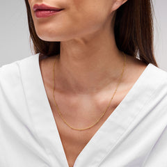 18K Gold Plated Beaded Chain